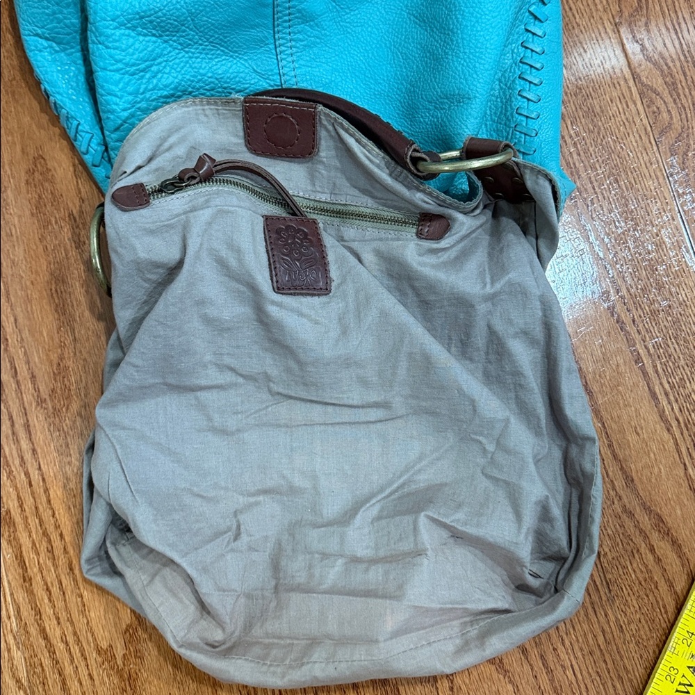 Lucky Brand turquoise tote - Picture 6 of 9